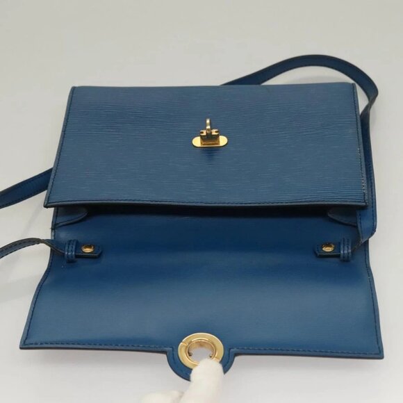 LOUIS VUITTON Epi Pochette Arche Shoulder Bag Blue - Picture 10 of 16